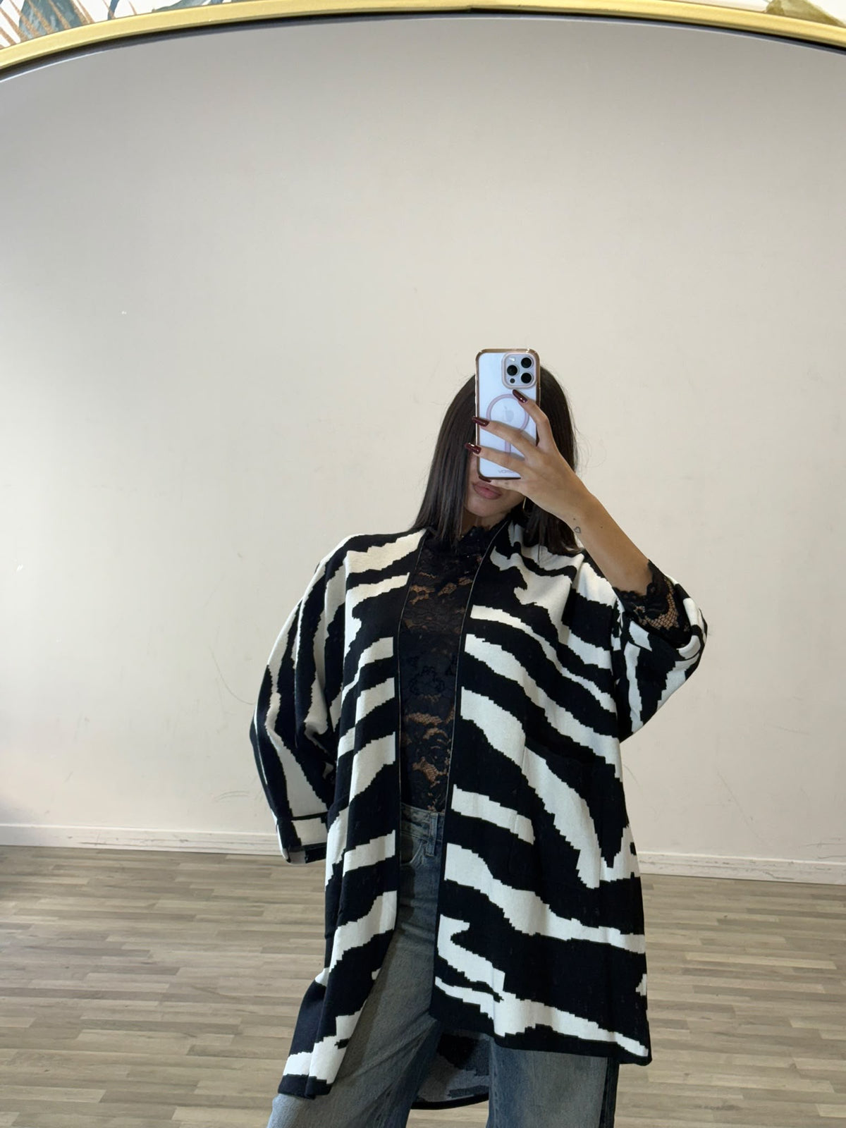 cardigan zebrato