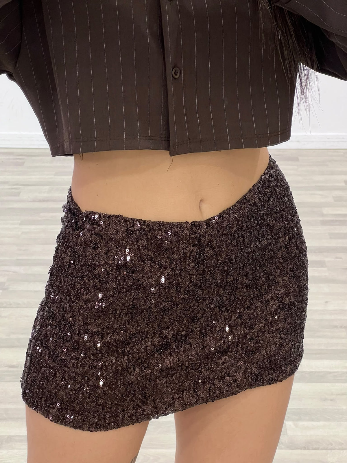 minigonna paillettes
