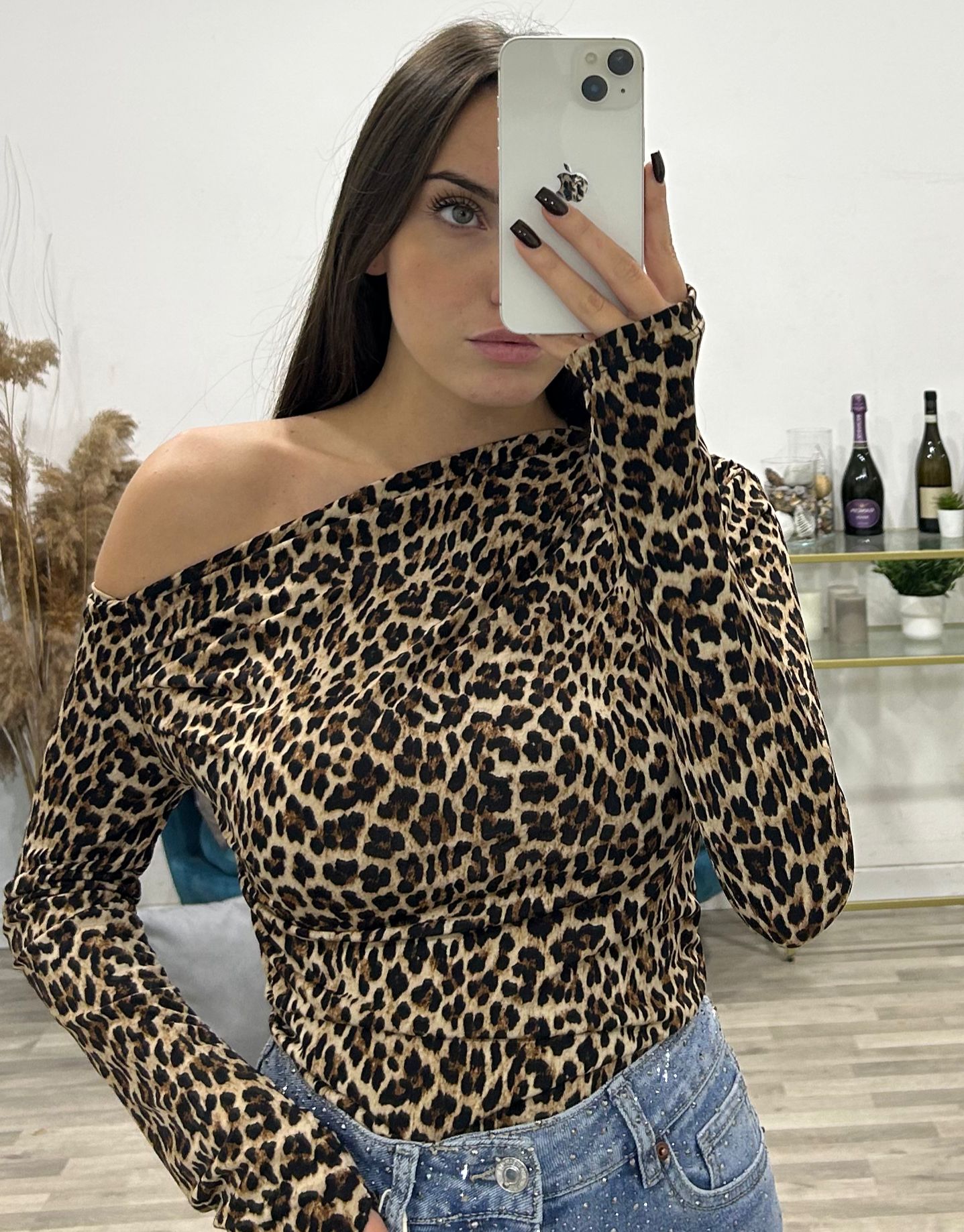 maglia kim leopardata