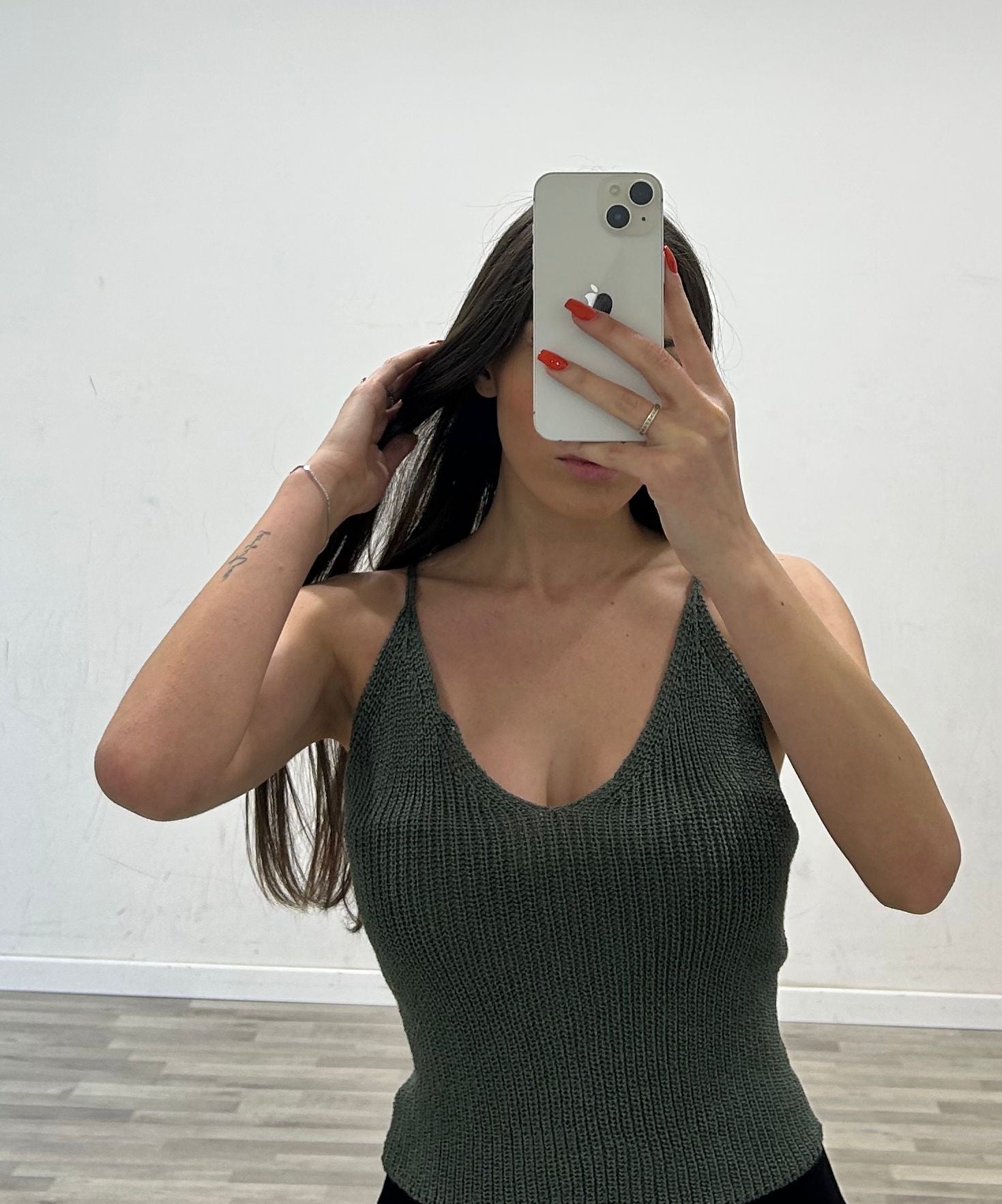 top filo corto lena