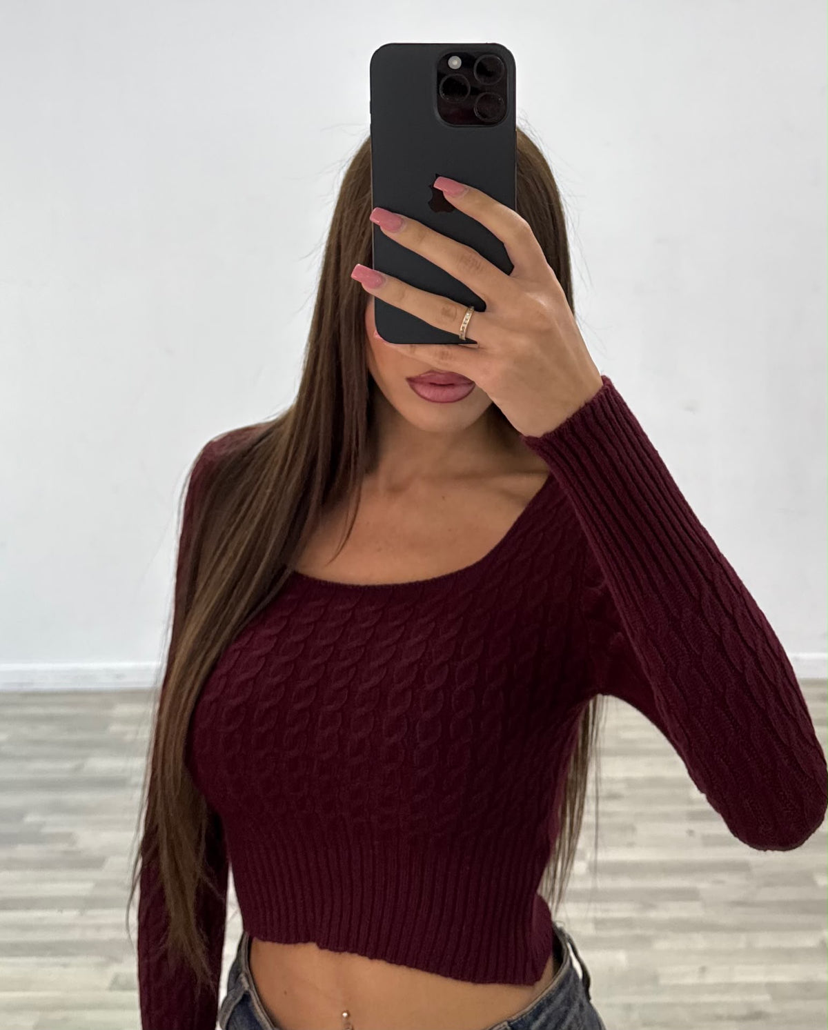 maglia con treccine lea