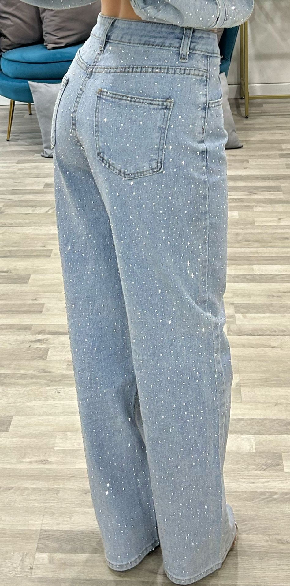 jeans brillantini bm completo