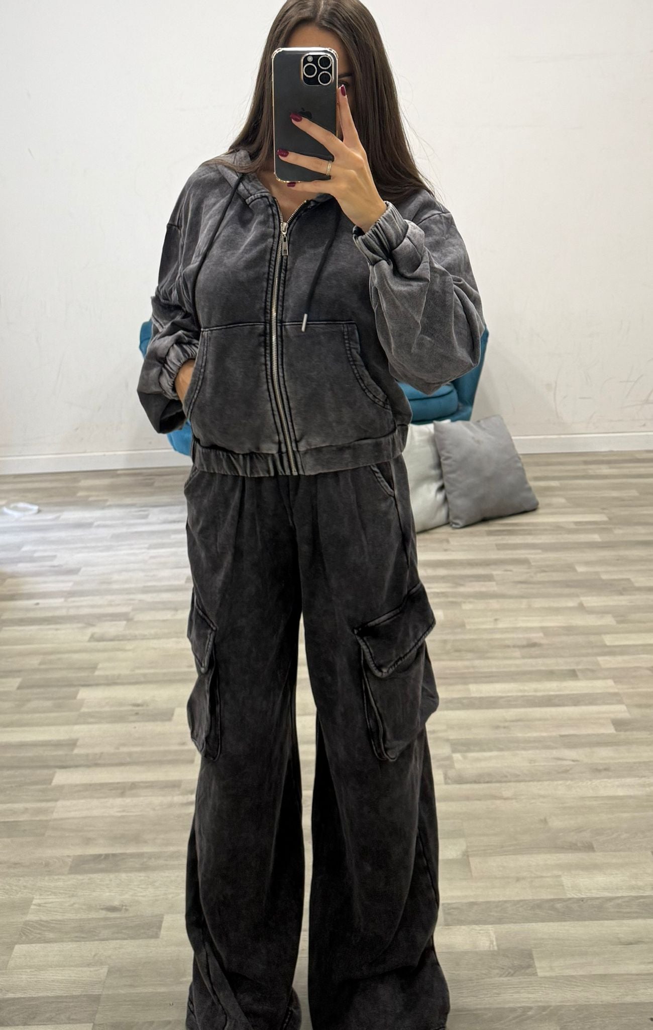 tuta cargo grey