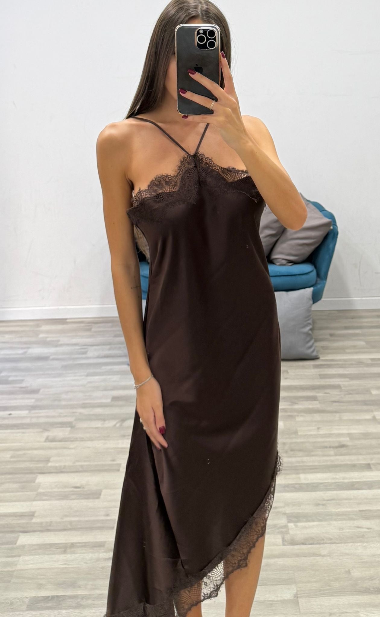 vestito in raso babygirl