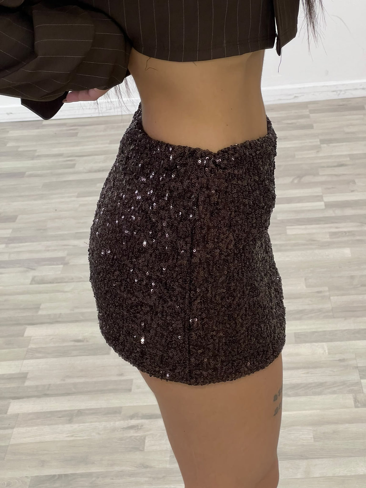 minigonna paillettes