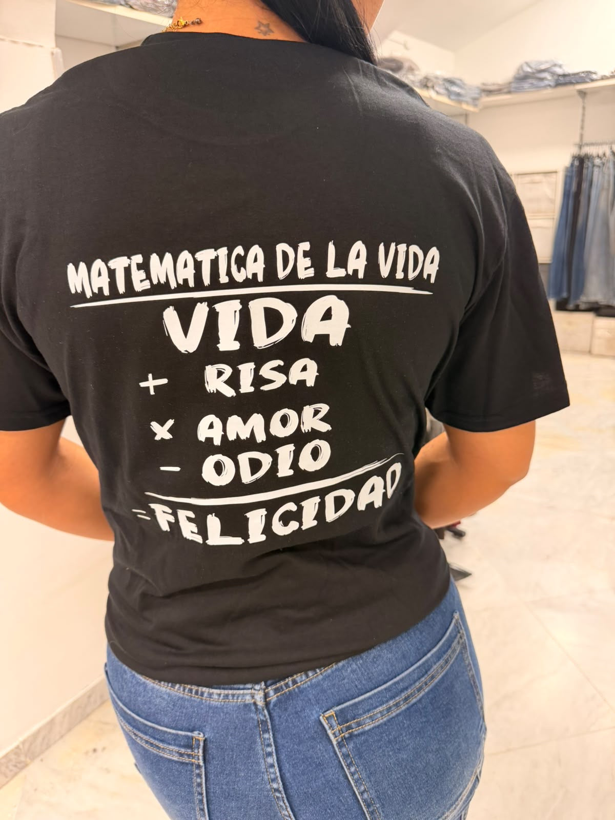 t-shirt matematica de la vida