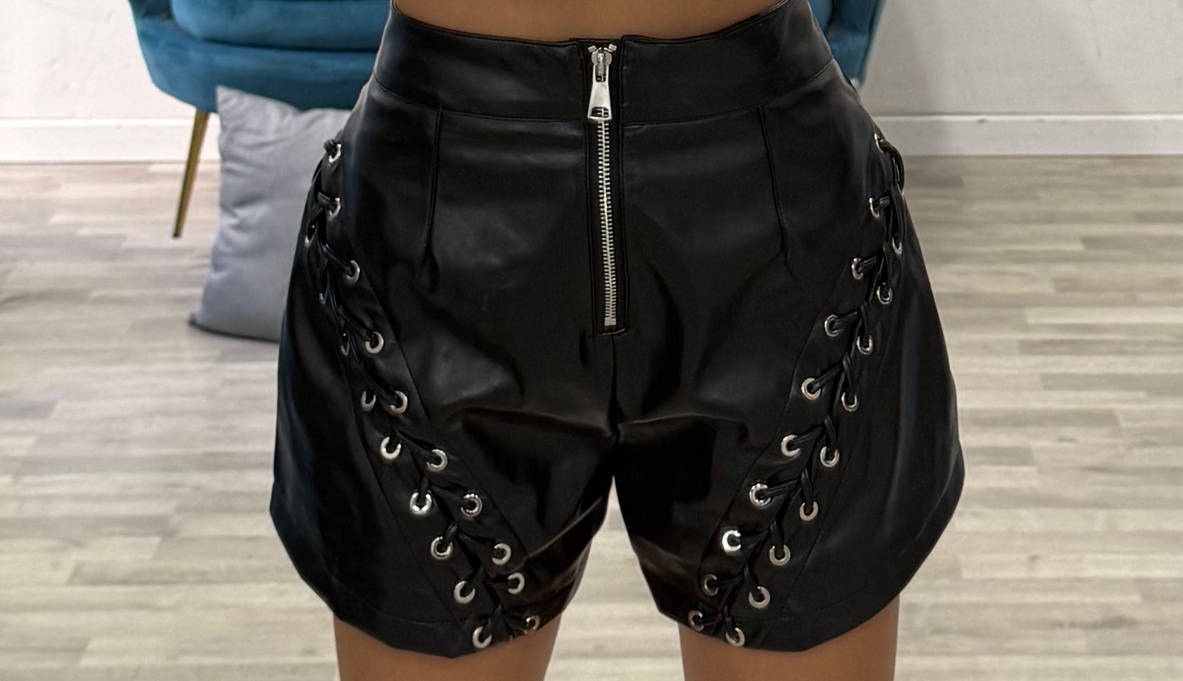 short in ecopelle  elodie