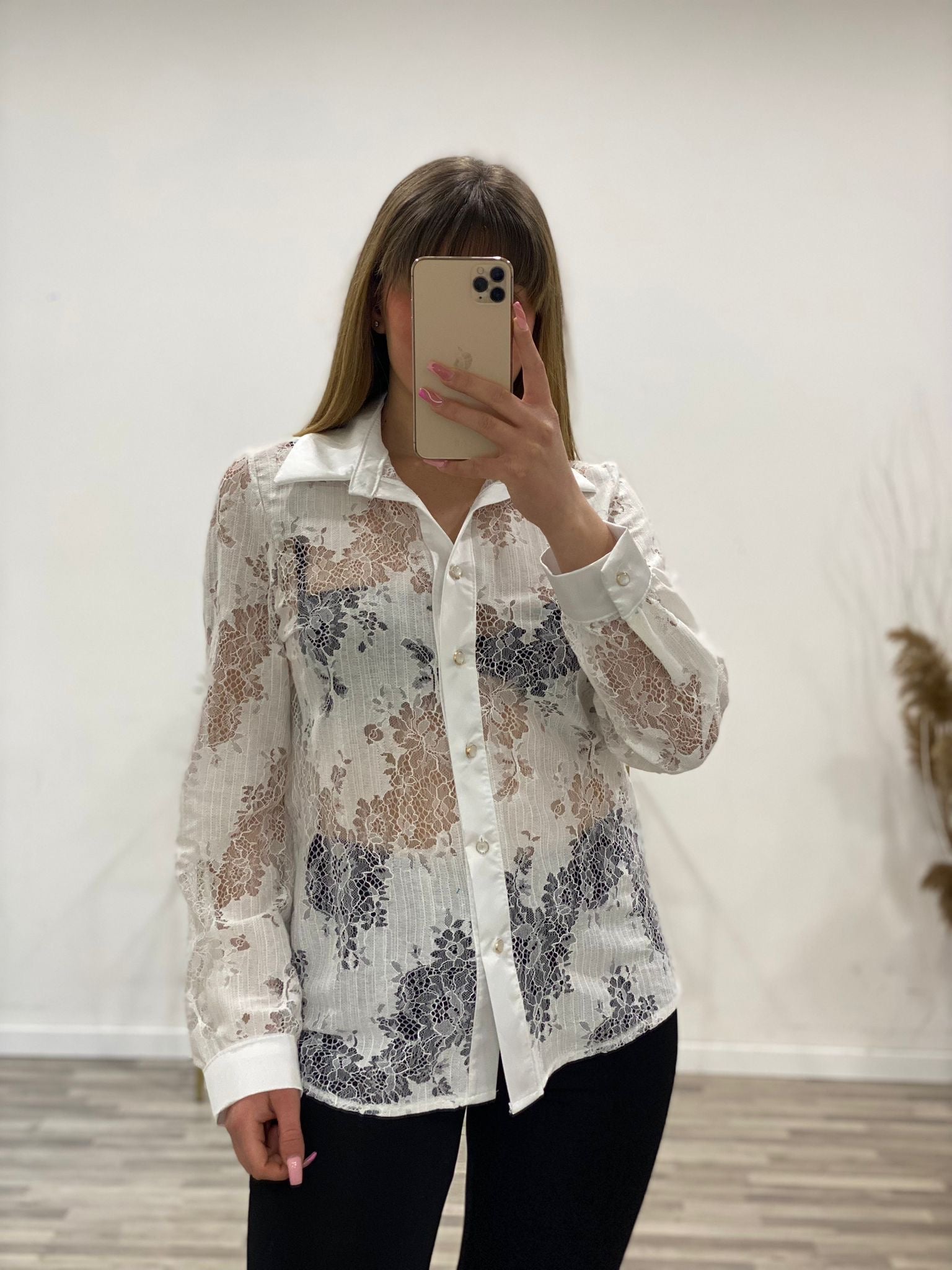 camicia tutto pizzo