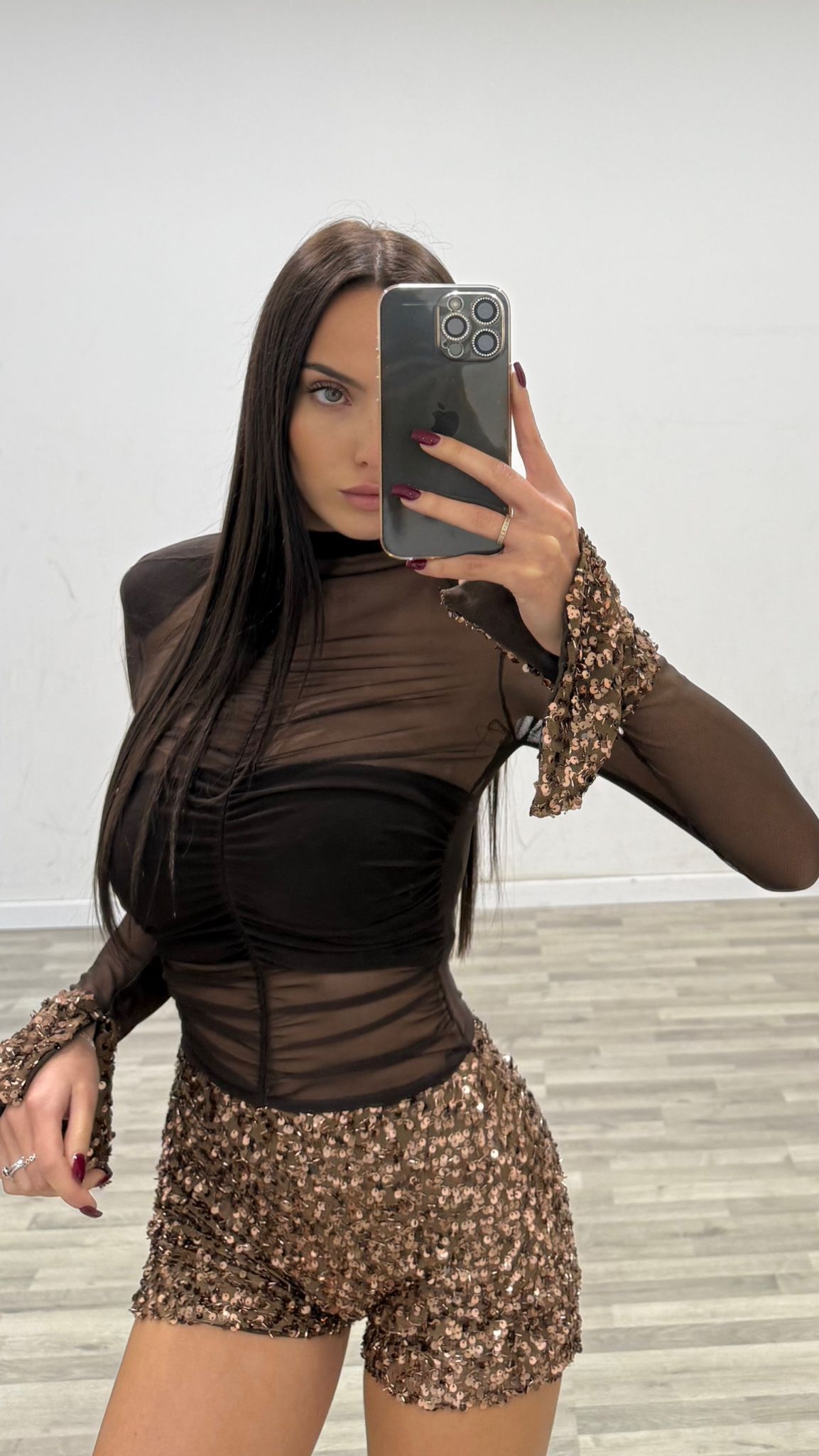 tutina velata e strass
