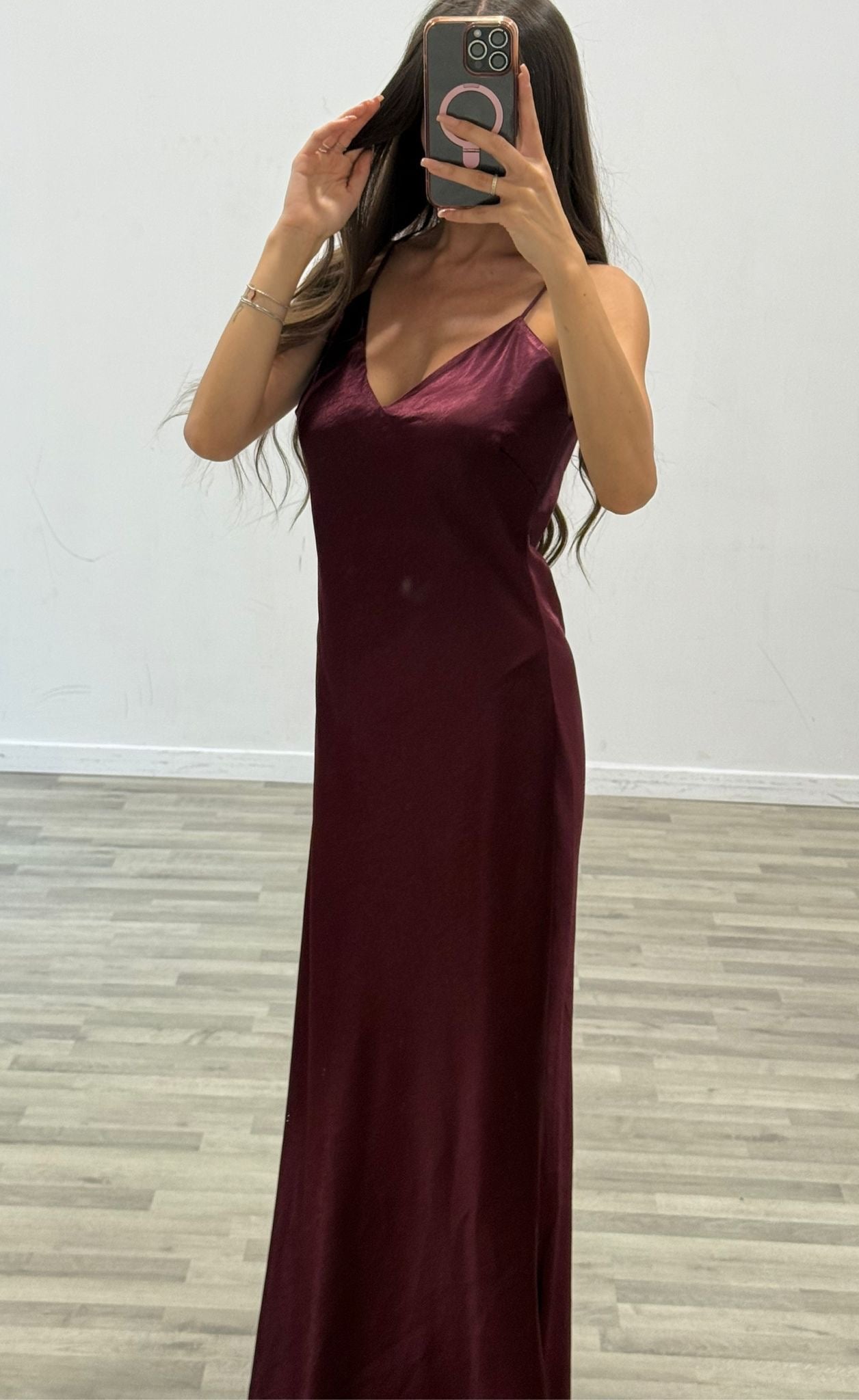 vestito in raso emily