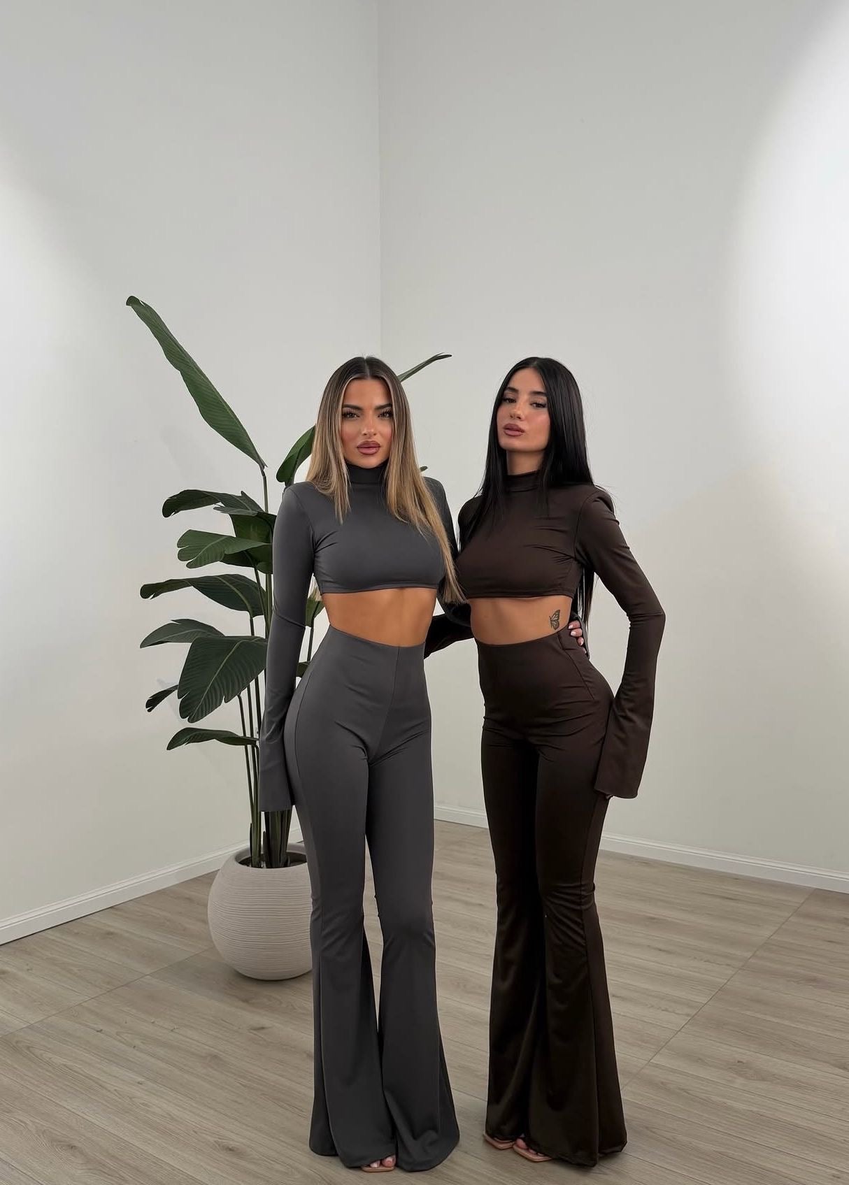 coordinato maglia e pantalone in licra