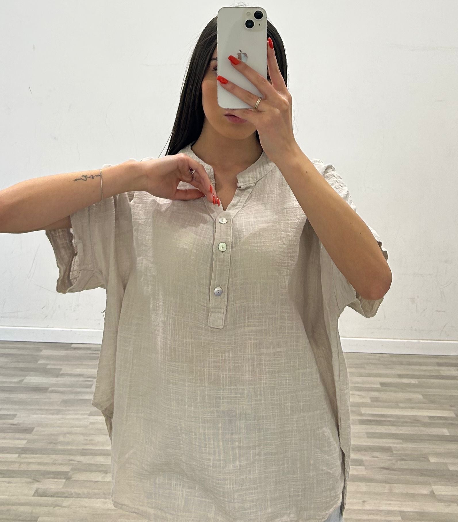 camicia di lino olimpus